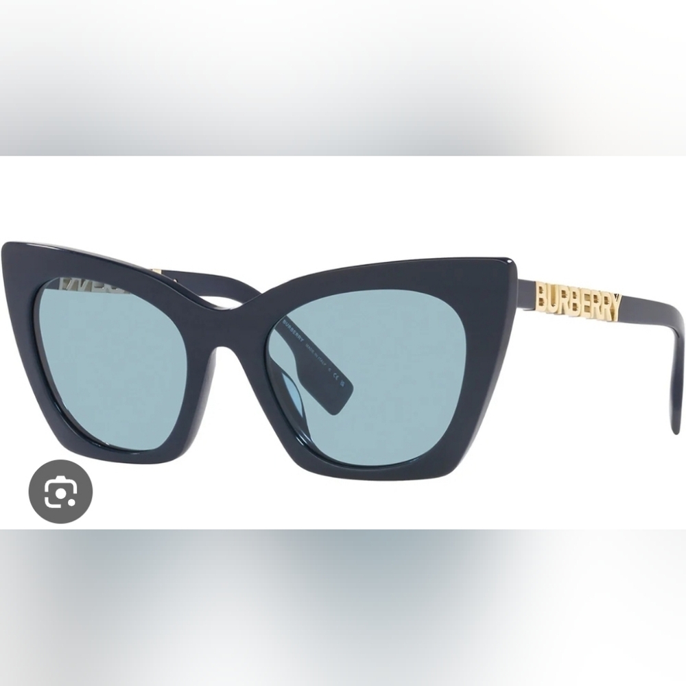 Burberry Black and Gold Cat-Eye Sunglasses